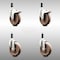 Service Caster 5 Inch 316SS High Temp Glass Filled Nylon 7/8 Inch Stem Caster Lck Brake, 2PK SCC-SS316TTLEX20S514-GFNSHT-2-S-2-78 - alternate 1